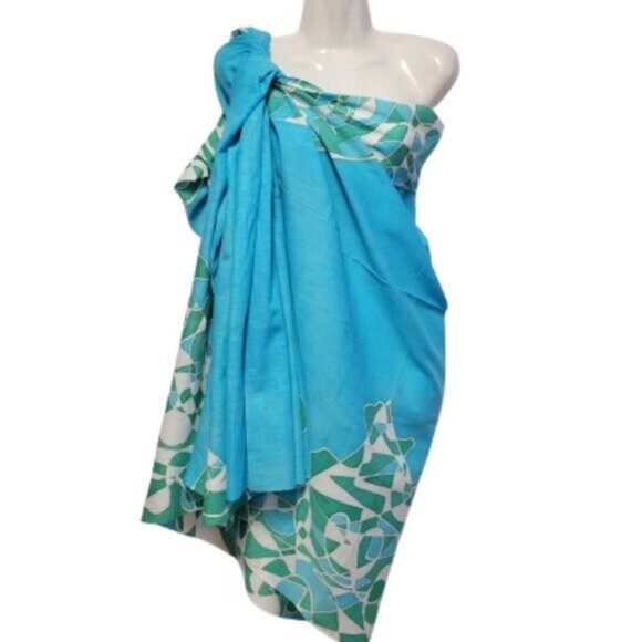 Womens Sarong Pareo Beach Cover Up Swimsuit Coverups Cotton Sarong TIE Wrap NEW - Picture 2 of 7
